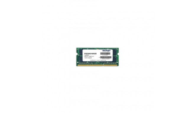 Patriot RAM SO-DIMM DDR3 8 GB 1600-CL11 - Single