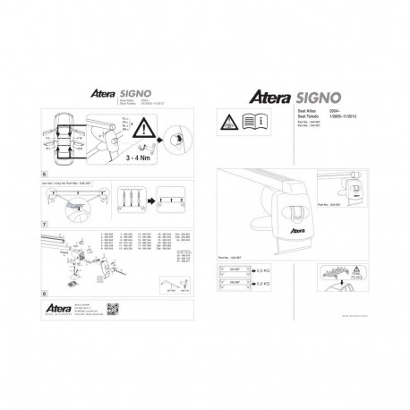 Katuseraam alumiinium ALTEA 04-,TOLEDO 05-