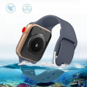 Silicone Strap APS for Apple Watch 42/44/45mm Strap Watch Bracelet - Black