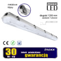Herminõuetele vastav tööstuslik valgusti IP65 LED 1x120cm T8 G13 ühepoolse toitega