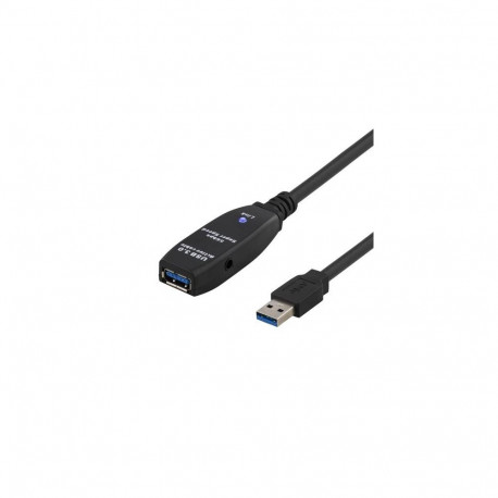 Deltaco USB3-1002 USB cable USB 3.2 Gen 1 (3.1 Gen 1) 5 m USB A Black
