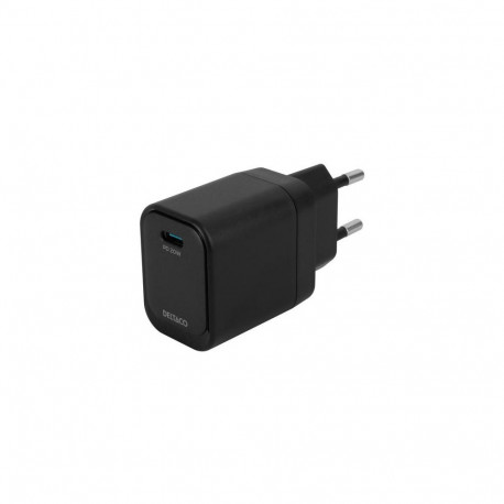 Deltaco USBC-AC151 mobile device charger Universal Black AC Fast charging Indoor