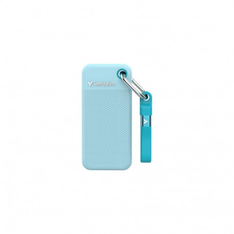 Verbatim Pocket SSD USB 3.2 Gen 2 1TB Polar Blue incl. two rubber sleeves
