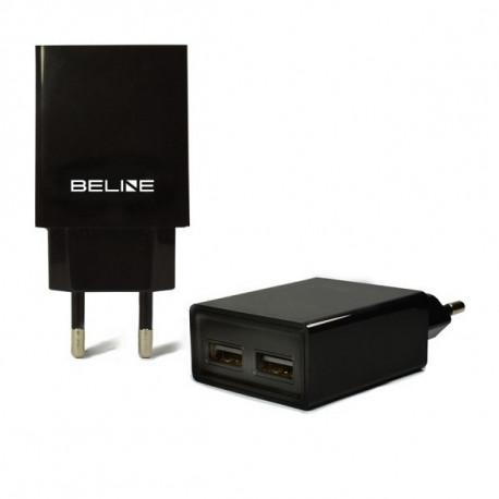 Beline charger 2xUSB 2A, black
