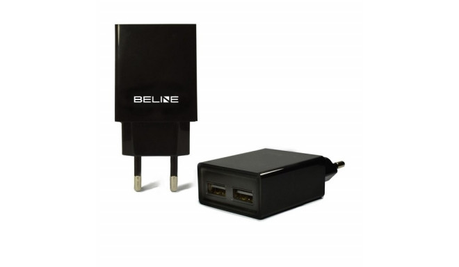 Beline charger 2xUSB 2A, black