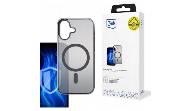3MK Frosty MagCase Black case for Apple iPhone 16