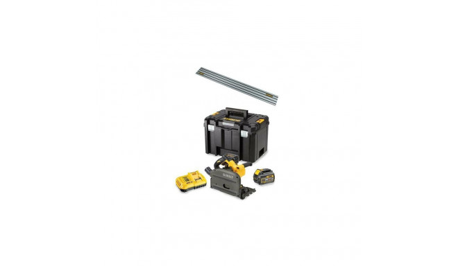 DEWALT. CUTTING MACHINE 54V FV DCS520T2R + RAIL 1.5m 2x6.0Ah 165mm