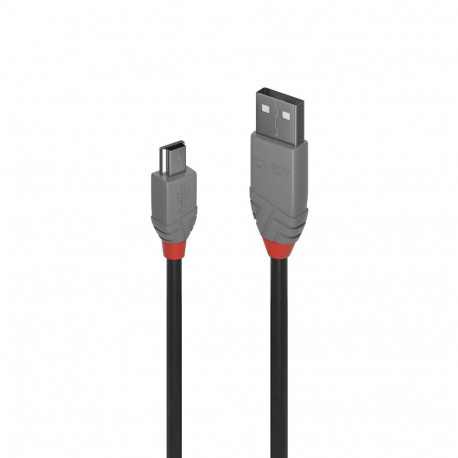 2m USB 2.0 Type A to Mini-B Cable, Anthra Line