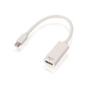 Üleminek Mini DisplayPort (M) - HDMI (F), 4K@30Hz Passive 0.15m, valge Üleminek Mini DisplayPort (M) - HDMI (F), 4K@30Hz Passive 0.15m, valge