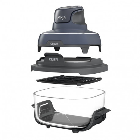 Air Fryer - NINJA CRISPi 3.8 L 1700 W Hot Air Fryer Grey, Blue, Transparent