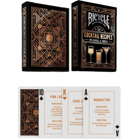 Game Cards - Bicycle Cocktail Recipes, 52 Playing Cards