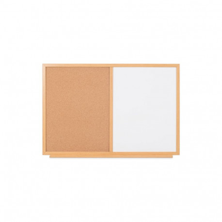 Teadetetahvel BI-OFFICE EARTH 120x90 cm, kork ja valgetahvel, puitraam