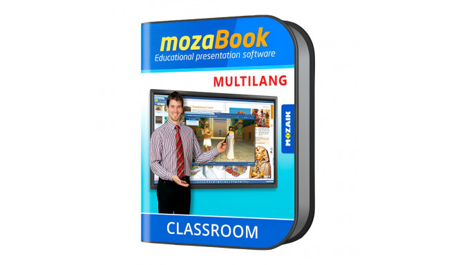 mozaBook MULTILANG - 40 languages / one device/ 1 Yearinteractive educational presentation software 