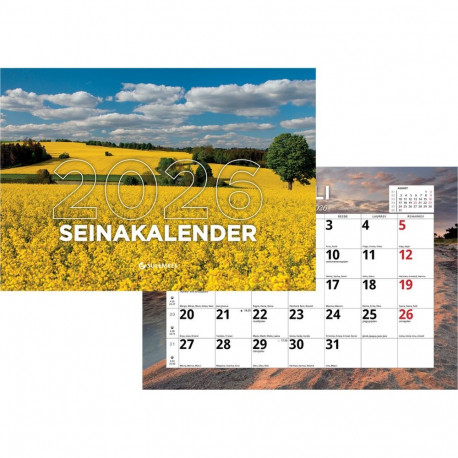 Seinakalender, tavaline A4, klamberköide 00330