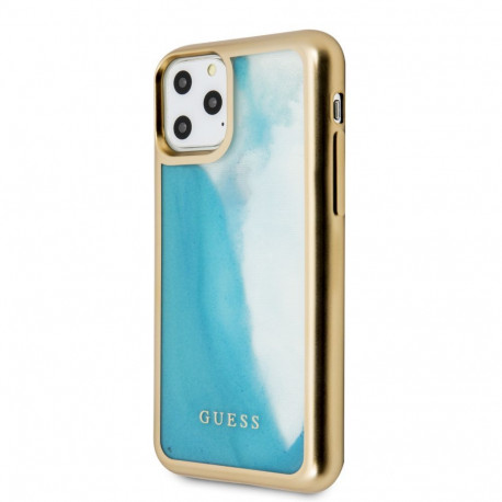 Guess Apple iPhone 11 Pro PC/TPU Glow In Dark Sand Gold Blue