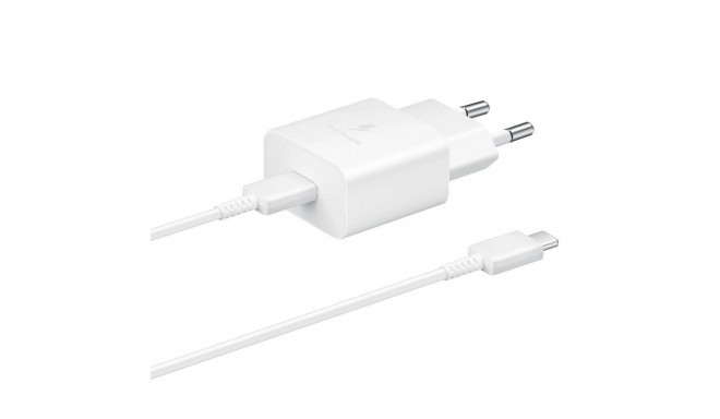 Samsung Samsung EP-T1510XWEGEU USB-C 15W PD AFC wall charger + USB-C cable - white