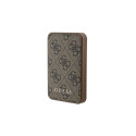 Guess Powerbank 15W 5000mAh 4G Leather Metal Logo Magsafe Brown Guess Powerbank 15W 5000mAh 4G Leather Metal Logo Magsafe Brown