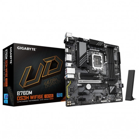 Gigabyte Mainboard||Intel B760 Express|LGA1700|Micro-ATX|Memory DDR5|Memory slots 4|B760MDS3HWF6EGEN