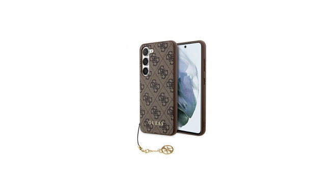 Guess Guess 4G Charms Collection case for Samsung Galaxy A35 - brown