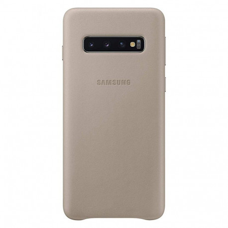 Samsung case Galaxy S10 Leather Cover, gray (EF-VG973LJEGWW)