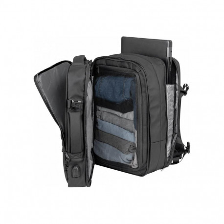 Natec Laptop Backpack Camel Pro 17.3, Black