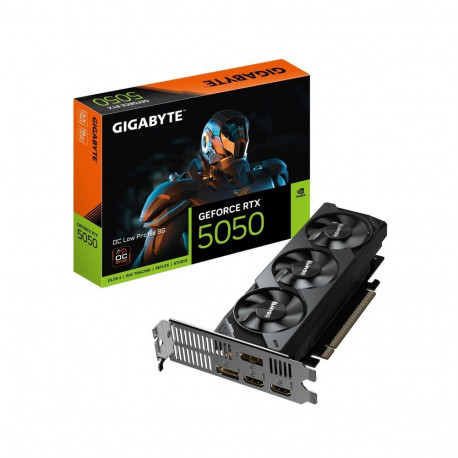 Gigabyte Graphics Card||NVIDIA GeForce RTX 5050|8 GB|GDDR6|128 bit|PCIE 5.0 16x|GPU 2587 MHz|Triple 