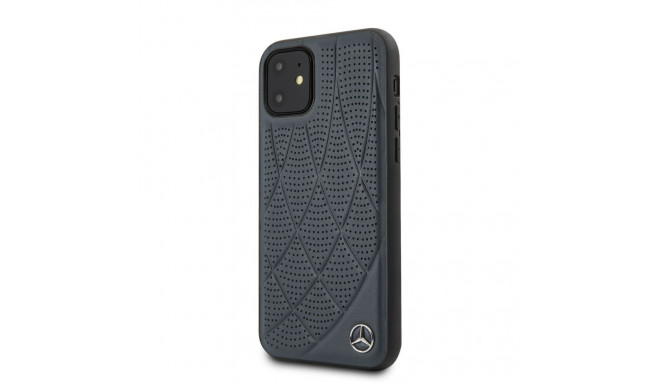Mercedes-Benz kaitseümbris Apple iPhone 11 Quilted Genuine Leather, sinine