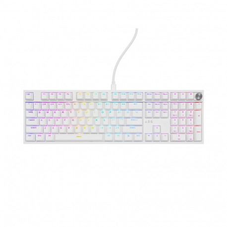 Genesis Thor 404 | Mechanical Gaming Keyboard | Wired | US | White | USB | Outemu Peach Silent