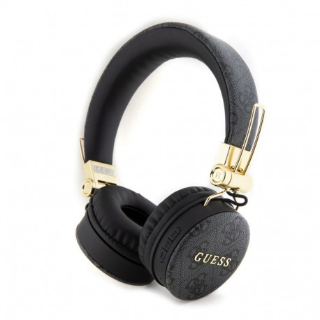 Guess Guess PU Leather 4G Metal Logo BT5.3 Stereo Headphone Black