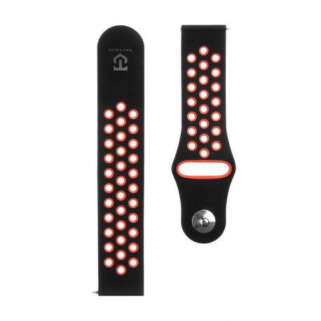 Tactical kellarihm 20mm Double Silicone, must/punane