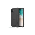 Wozinsky Apple iPhone 12 Pro Max silicone case with stand Black