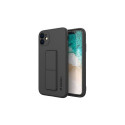 Wozinsky - iPhone 12 silicone case with stand Kickstand Case Black