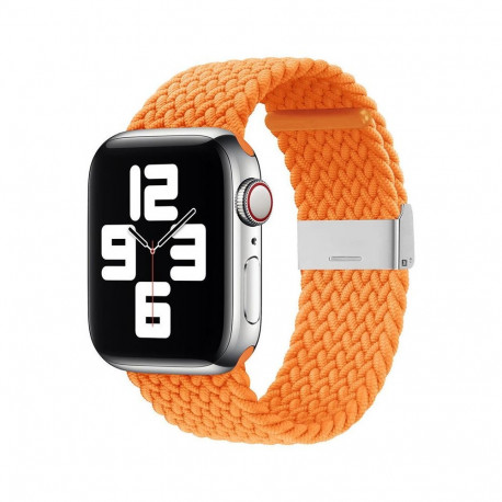 iLike kellarihm Apple Watch 42/44/45mm Braided Fabric, oranž