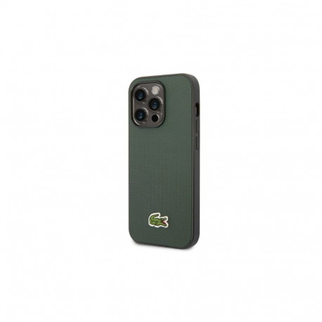 Lacoste kaitseümbris Apple iPhone 14 Pro Iconic Petit Pique Logo Case, tumeroheline