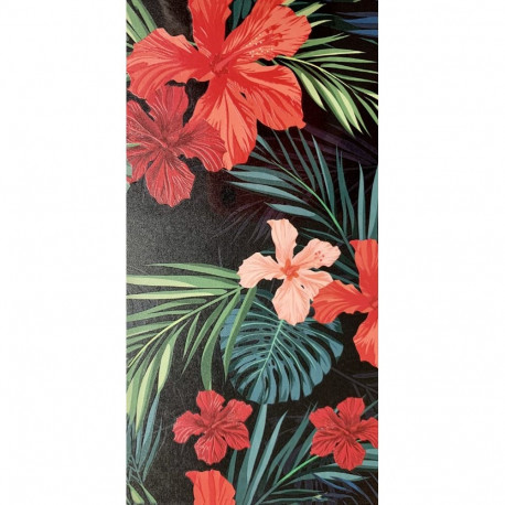 Evelatus kaitsekile Universal Red Flowers Along With Ferns Colorful Film lõikemasinale