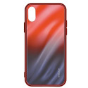 Evelatus Huawei P Smart 2019 Water Ripple Full Color Electroplating Tempered Glass Gradient Red-Blac