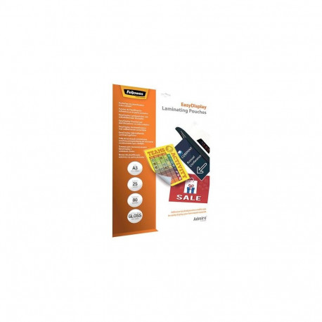 Fellowes LAMINATOR POUCH ADHESIVE/A3 80 25PCS 5601803