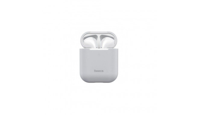 Baseus kaitseümbris Apple Silica Series Ultra-Thin AirPods 1/2, hall
