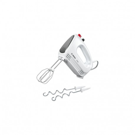 Bosch Hand Mixer MFQ22100 CleverMixx 375 W, Number of speeds 4, Turbo mode, White/Dark Grey