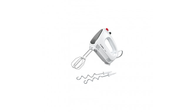 Bosch Hand Mixer MFQ22100 CleverMixx 375 W, Number of speeds 4, Turbo mode, White/Dark Grey