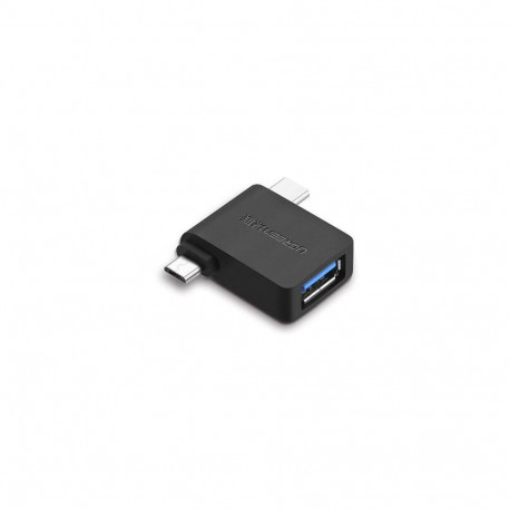 Ugreen 2 in 1 Adapter Micro USB Male + USB Type C Male to USB 3.0 Female Black