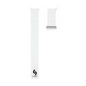 Connect 20mm Flat head Leather - Silicone Loop Magnetic Watch Strap (130mm M/L) White