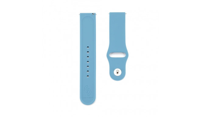 Connect 22mm Silicone Loop Watch Strap (S/M 110mm) Blue