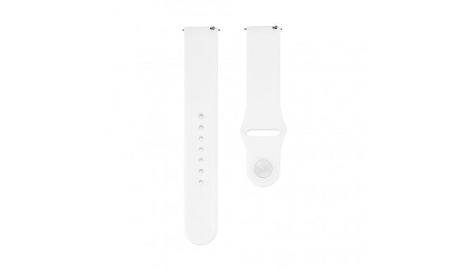 Connect 22mm Silicone Loop Watch Strap (S/M 110mm) White