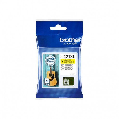 Brother LC421XLY Ink Cartridge, Yellow |