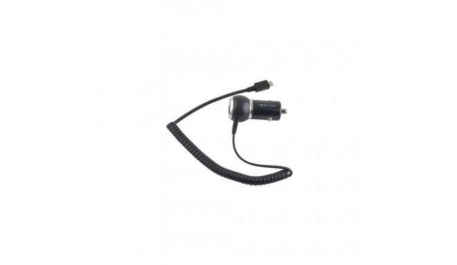 Forever 1A Compact Design Car Charger Micro USB (Universal) 1,2m Cable Euro CE (EU Blister) Black