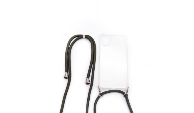 Evelatus Samsung A40s Case with rope Green Transparent