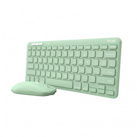 Trust KEYBOARD +MOUSE WRL LYRA/GREEN 24942