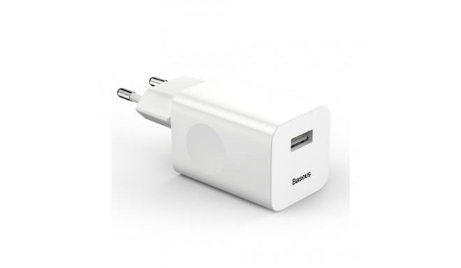 Baseus Wall charger QC 3.0 1x USB 3A 24W White