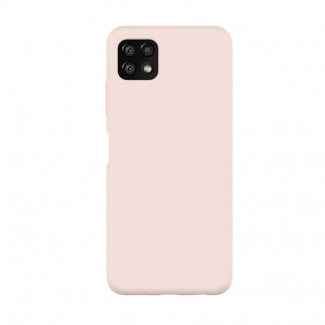 Evelatus Samsung Galaxy A22 5G Premium Soft Touch Silicone Case Pink Sand